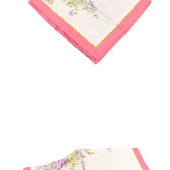 Christian Dior floral Silk vintage Scarf - Picture 2 of 8